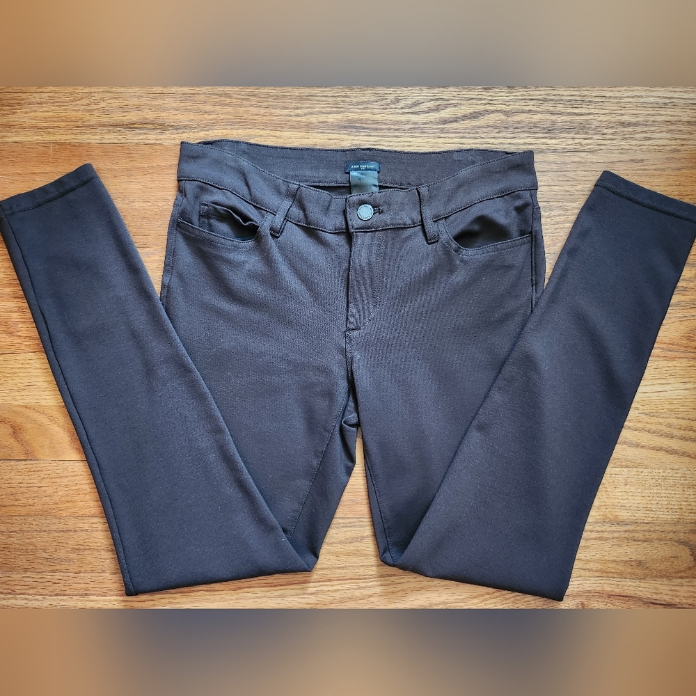 Ann Taylor Chocolate Brown Denim Pants Size 6